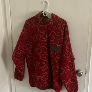 Patagonia Red and Black Synchilla Fleece